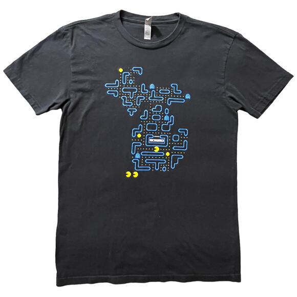 Next Level Women's Fitted Michigan Pac-Man Graphic Tee - Small - Picture 9 of 11